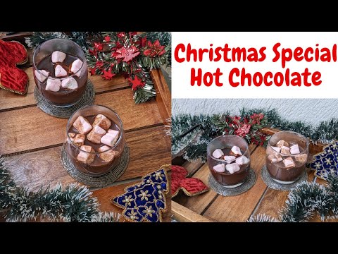 HOT CHOCOLATE | CHRISTMAS SPECIAL RECIPE OF DARK HOT CHOCOLATE | THE BEEST FESTIVE HOT CHOCOLATE.