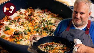 MENEMEN 🍳 Receta FÁCIL de los HUEVOS al PLATO al estilo turco