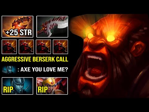 EPIC Berserker's Call LVL 30 Overwhelming Blink Axe + Abyssal Blade 100% Counter PA 7.28c DotA 2