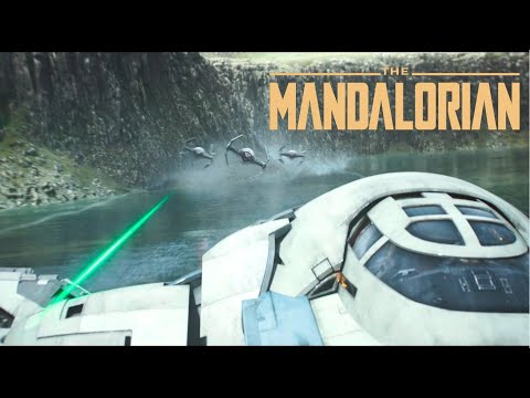 Tie Interceptor Chase Scene [4K HDR] - The Mandalorian