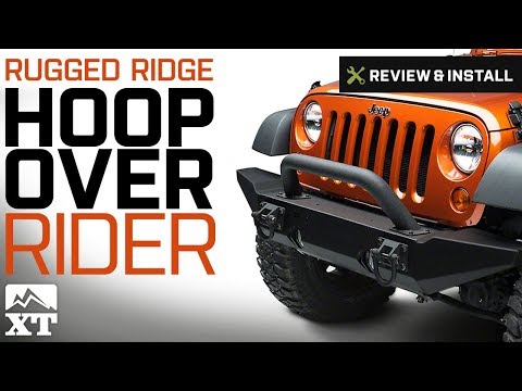 Wrangler Rugged Ridge Hoop Over-Rider for Xtreme HD Bumper (1987-2017 YJ, TJ & JK) Review & Install