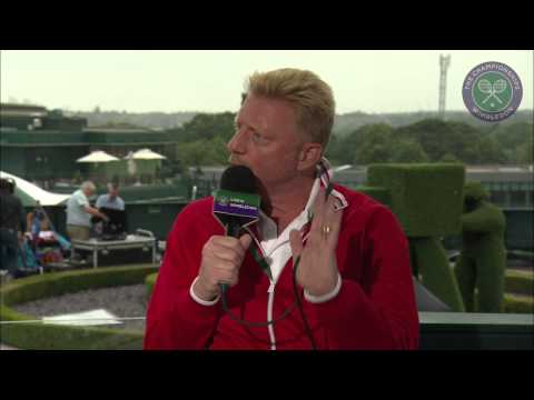 Boris Becker visits the Live @ Wimbledon studio