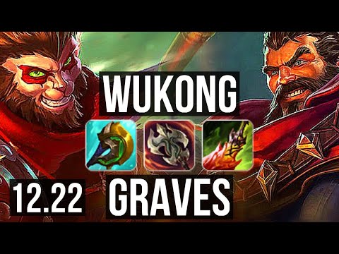 WUKONG vs GRAVES (JNG) | 2000+ games, 2.2M mastery, Godlike | KR Master | 12.22