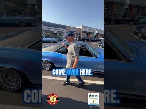 Cool Retro Car Feature: Curb Feelers on a Classic Blue Riviera