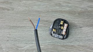 How to connect 3 pin plug with 2 wires