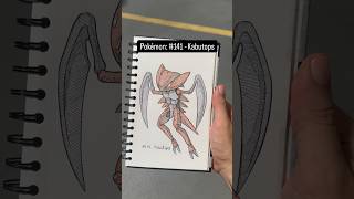 Kanto pokédex sketchbook, comment the next Pokémon #sketchbook #drawing #kabutops