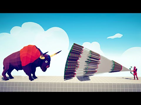 GIANT BISON vs EVERY GOD - Totally Accurate Battle Simulator TABS