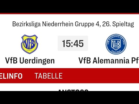 Vfb Uerdingen vs vfb Alemannia Pfalzdorf mit ein 0:0 Spiel
