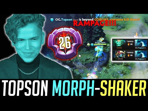 When Best MORPHLING player do the MORPH-SHAKER Combo - TOPSON Master Tier RAMPAGE! DOTA 2
