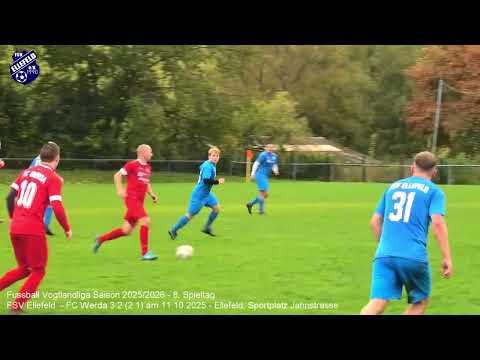 FSV Ellefeld - FC Werda 3:2 (2:1), Vogtlandliga 2025/2026 - 8. Spieltag