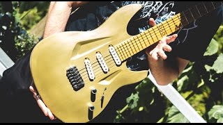 Video thumbnail for Aristides Guitars 060 Custom Brushed Gold Tone Demo by Paul Ouzounov