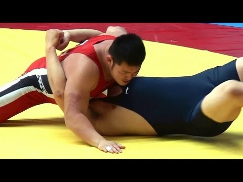 Freestyle Wrestling China 120kg -- Fast PIN!