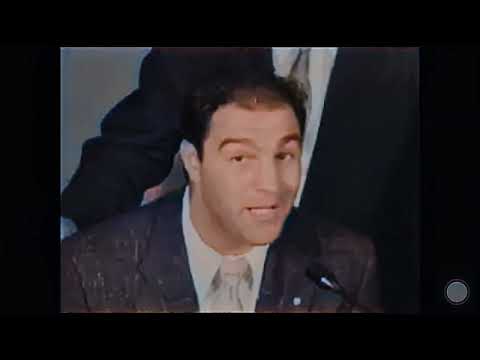 Rocky Marciano and Archie Moore sign to fight - 1955 Press conference in Color
