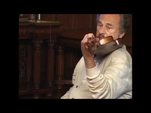 Aaron Rosand Teaching Violin Hold