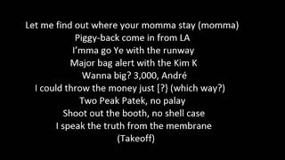 Dj Khaled - Major Bag Alert Ft. Migos (lyrics)