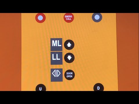 Animated: EPIC 1942 Otis Traction Elevator with Black Buttons!!