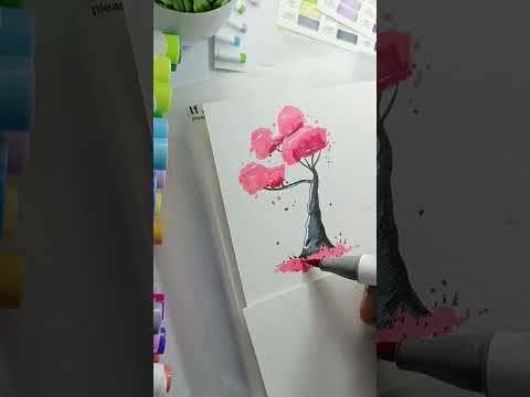 Testing Ohuhu alcohol markers 😱 | Art Supply Review #shorts