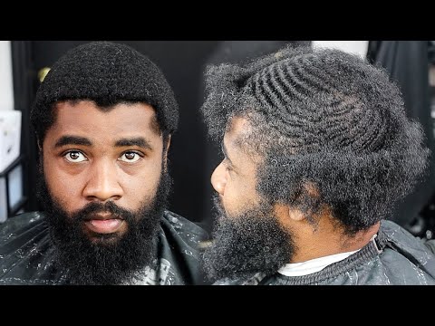 😳OMG😳 4 MONTH WOLF TURNS INTO TSUNAMI 🌊/ FADED BEARD/ HAIRCUT TUTORIAL