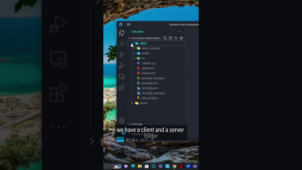 Folder structure for a fullstack project #softwaredeveloper #computerscience