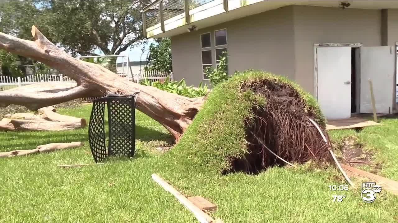 Morgan City Neighborhood Comes Together In The Aftermath of Hurricane Francine.