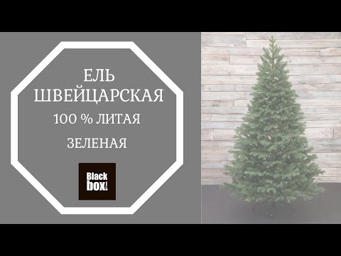 Ель Швейцарская 100% литая 215 см зеленая - Видео 1