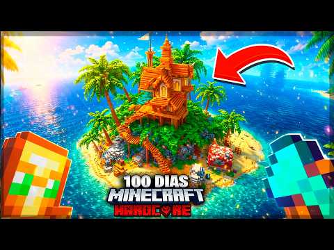 SOBREVIVI 100 DIAS EM UMA ILHA CONSTRUINDO UMA ILHA NO MINECRAFT HARDCORE - O FILME