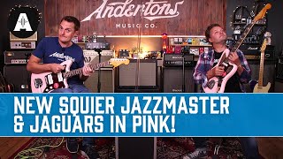 Video thumbnail for "Pink It's Like Red But Not Quite" - Limited Edition Squier Classic Vibe Jazzmaster & Jaguars! by Andertons Music Co