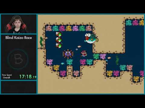 SMW Blind Kaizo Race Week 32 - Coral Cave by IcyFruit