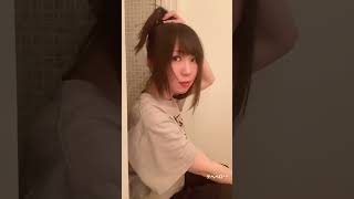 #お団子　#ヘアアレンジ　#男の娘　#ニューハーフ