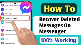 How To Recover Deleted Messages On Messenger (2024 Update) | Recover Deleted Facebook Messages