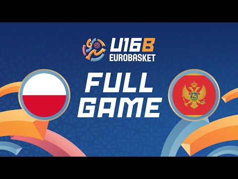 Quarter-Finals | Poland v Montenegro | Full Basketball Game | FIBA U16 EuroBasket 2025 Division B