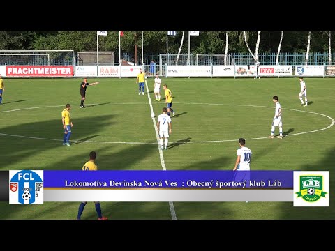 Lokomotíva Devínska Nová Ves : Obecný športový klub Láb  9 : 3  Highlihty + rozhovory 2223 HD