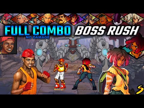 Boss Rush Full Combo Skate SoR2 Cherry 2 Players - Streets of Rage 4
