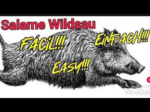 SALAME WILDSAU caseiro 🐗 / Wildsau Salami Hausgemachte 🐗 / Homemade Wild Boar Salami 🐗