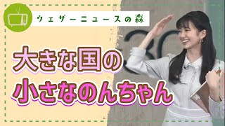 身長何センチあると思いますか?大きな国の小さなのんちゃん【大島璃音】【切り抜き】ウェザーニュースの森【ウェザ森】