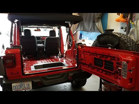 Wrangler JL removal of interior panels & seats for Line-X