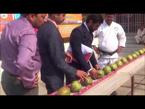 geen coconuts smashed with head in one minute