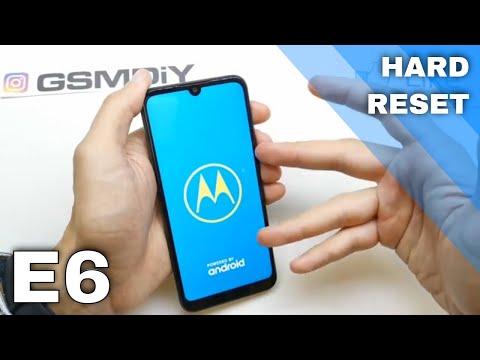 HARD RESET MOTOROLA Moto E6 Plus - Pattern Lock