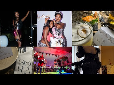 Weekly Vlog | Wedding week, bridal fittings, dinner dates , surprise shower + more.