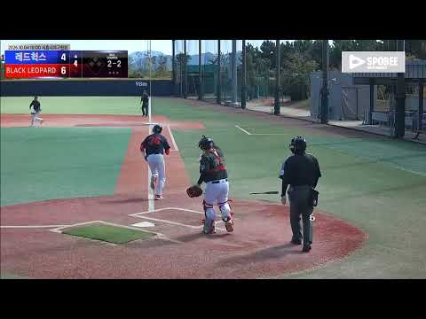 BLACK LEOPARD vs 레드헉스 경기 영상 | 10/4 (에코피아야구장)