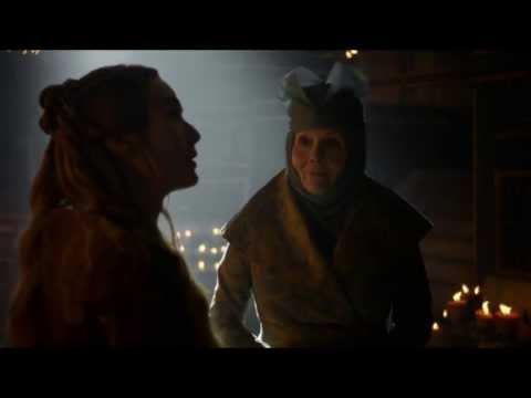 S3E4 Game of Thrones: Joffrey tours Margaery around, Cersei and Lady Olenna talking.
