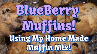 Blueberry Muffins! With Make Ahead Muffin Mix!