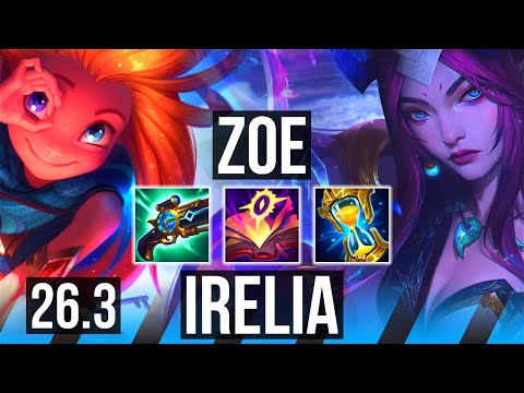 ZOE vs IRELIA (MID) | Good KDA: 17/2/10 | EUNE Challenger | 26.3