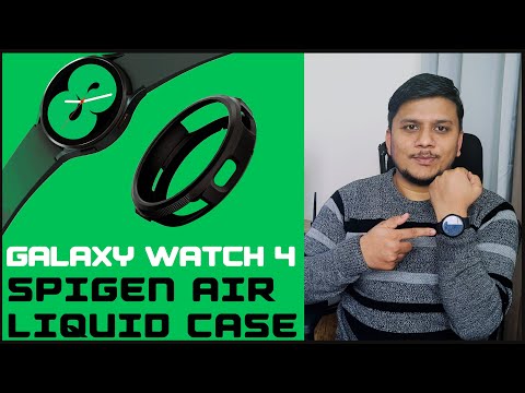 Best Galaxy Watch 4 case review and unboxing | Spigen Liquid Air Cover Case
