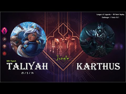 [Jungle] Taliyah vs Karthus - KR Ranked (C) / 롤 정글 탈리야