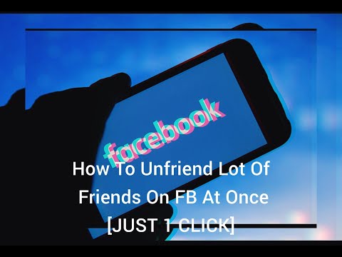 how to unfriend multiple friends in facebook - Delete friends on facebook at once (Latest Method)