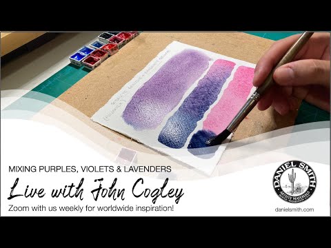 Mixing purples, violets and lavenders