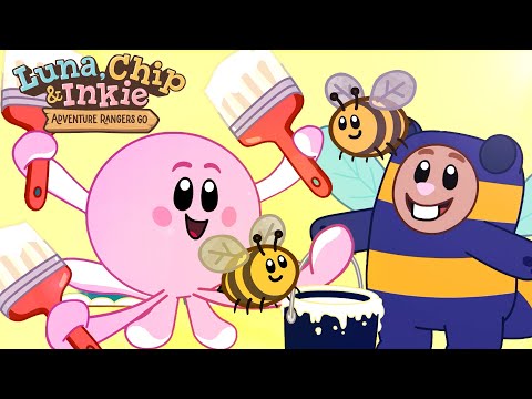 The Bees' Needs 🐝 Full Episode 🍯 Luna Chip & Inkie 🌲 Nature Cartoon for Kids - Kids (0-4), Kingdom Kids Zone - Luna, Chip & Inkie