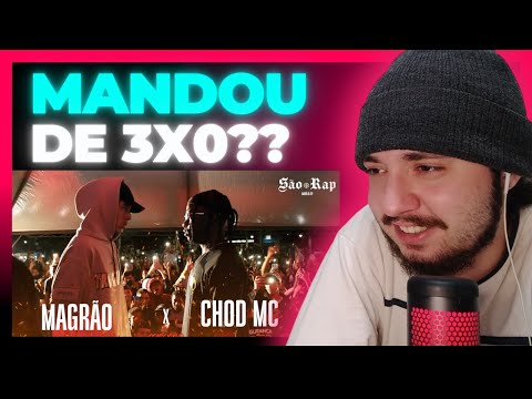 MAGRÃO X CHOD MC - FINAL BATALHA SÃO RAP MARÍLIA-SP | REACT BAUEB
