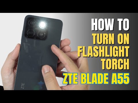 How to turn on Flashlight | Torch on ZTE Blade A55